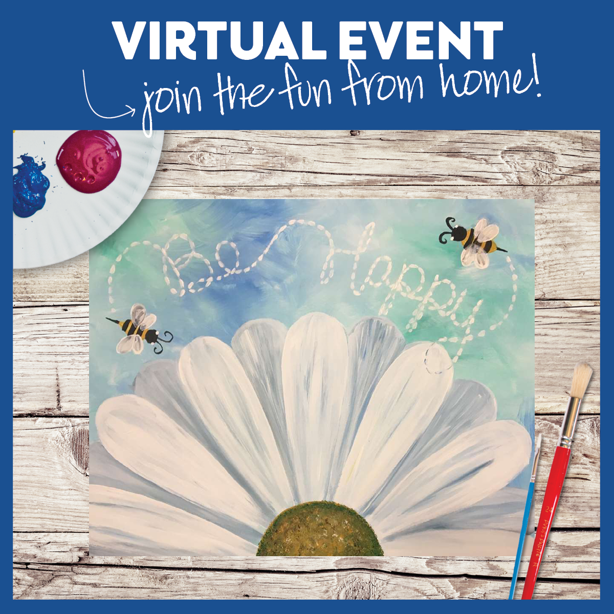 LIVE INTERACTIVE VIRTUAL CLASS - ART KIT INCLUDED (HAVE SUPPLIES? THEN IT'S ONLY $15!)